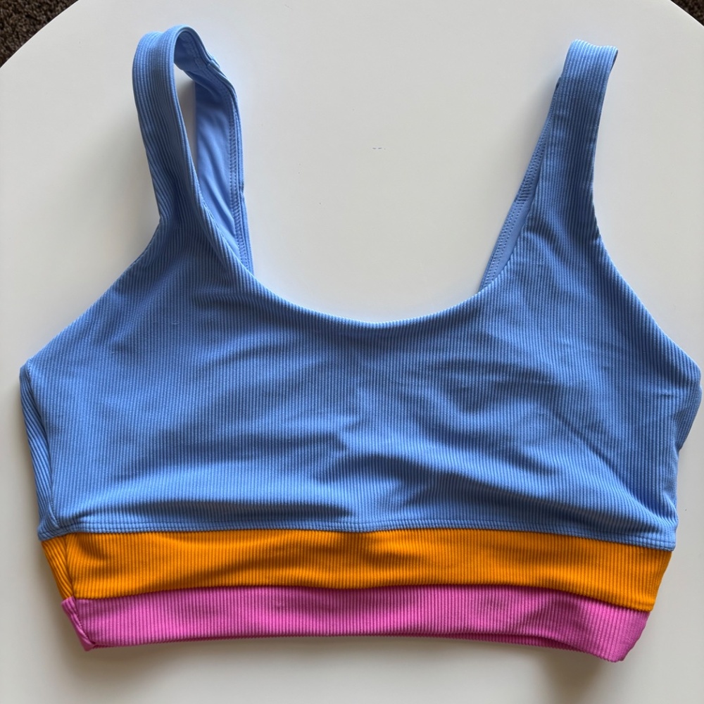 NWT Beach Riot~Free People Eva Bikini Top DAYDREAM M